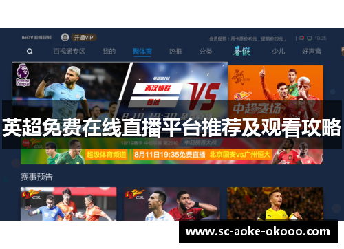 英超免费在线直播平台推荐及观看攻略